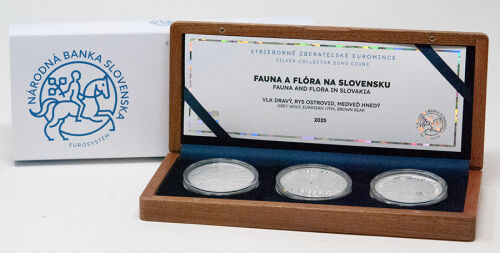Slowakei 3 x 3,33 Euro 2025 - Flora & Fauna Set - PP