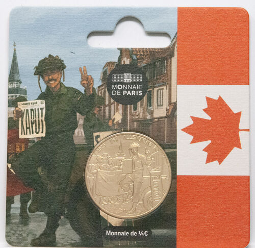 Frankreich 0,25 Euro 2025 - VE Day - Kanada