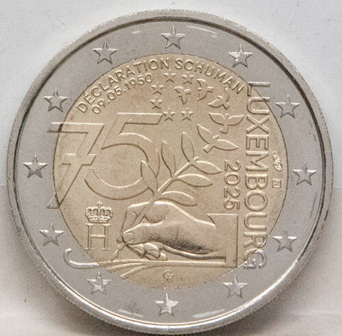 Luxemburg 2 Euro 2025 - Schumann Erklärung - unc.