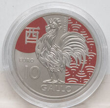 San Marino 10 Euro 2025 - Jahr des Hahn´s