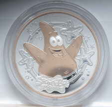 Tuvalu 2 Dollar 2025 - Spongebob - Patrick Star - PP 2 oz...