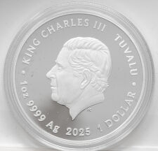 Tuvalu 1 Dollar 2025 - Mother of Pearl - Clouds