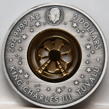 Tuvalu 2 Dollar 2025 - Ferris Wheel - 2 Unzen - Antique finish
