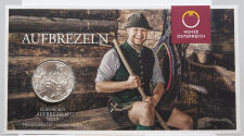 Runde Münze mit geprägtem Koala-Motiv,...