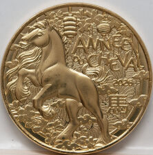 Kupfer/Nickel Münze mit dem Bild eines Pferdes aus...
