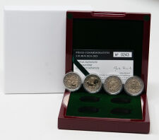 Luxemburg 4×2-Euro Gedenkmünzen Set 2025 in...