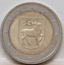 2 Euro Gedenkmünze Lettland 2025 mit dem Wappen der...