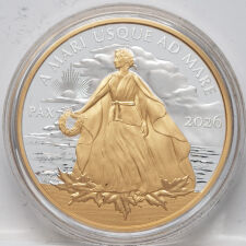 Kanada 1 Dollar 2026 - Peace Dollar - vergoldet