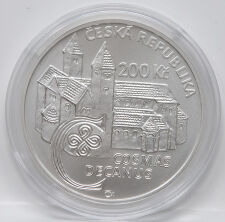 Landeswappen der Tschechischen Republik oder klassisches Münzdesign der Czech Mint mit Nennwert „200 Kč“ und Jahresangabe 2025 (je nach tatsächlicher Gestaltung).