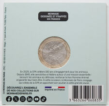 Frankreich 5 Euro 2025 - 180 Jahre SPA - Katze