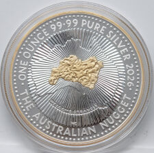 Präsentiert das aktuelle Porträt von König Charles III. (Dan Thorne Effigy). Umgeben von den Schriftzügen „CHARLES III“, „AUSTRALIA“ und dem Nennwert „1 DOLLAR“.