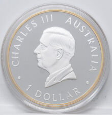 Australien 1 Dollar 2026 - 40 Jahre Nugget 1 oz Silber vergoldet PP