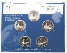 Der geschlossene offizielle Folder der Münze...