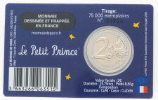 Die europäische Seite zeigt den Nennwert von 2 Euro sowie die Europakarte und die zwölf Sterne der EU-Flagge.