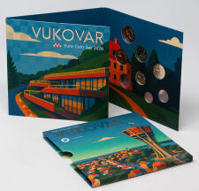 Vorderseite des offiziellen Kursmünzensatz-Blisters...