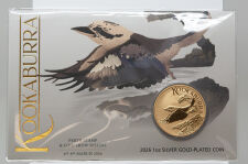 Vorderseite der gilded 1 Dollar Kookaburra Münze...