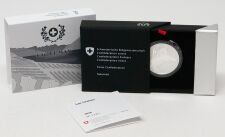 Vorderseite der 20 Franken Silbermünze 2026 - Genfer...