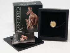 Die Motivseite zeigt zwei Kängurus, die über...