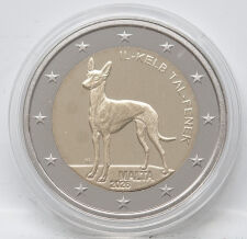 Vorderseite der 2 Euro Gedenkmünze Malta 2026 mit dem Motiv Fennek.