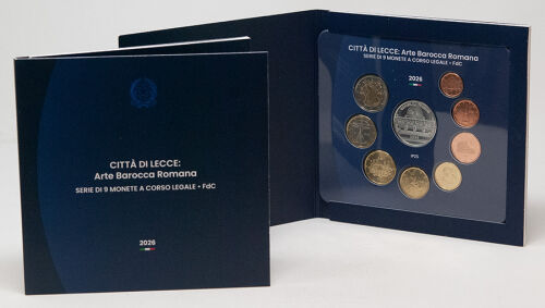 Vorderseite des KMS Folders 2026 mit allen Kursmünzen.