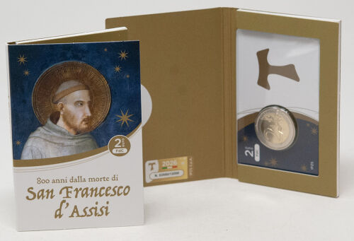 Vorderseite der Coincard Franz von Assisi.