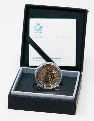 San Marino 2 Euro 2026 Tiziano Reverse Proof Rückseite mit Wertangabe