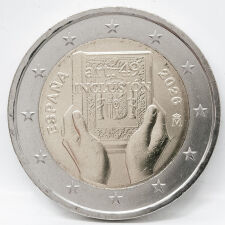Wertseite der spanischen 2 Euro Münze 2026 mit der...
