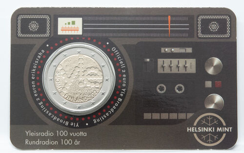 Das faszinierende Frequenz-Motiv zum finnischen Radiojubiläum in makelloser Stempelglanz-Erhaltung, sicher gebettet im lizenzierten Original-Blister.