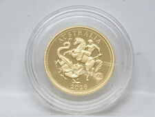 Rückseite der Goldmünze mit dem prachtvollen, traditionsreichen Sovereign-Design.