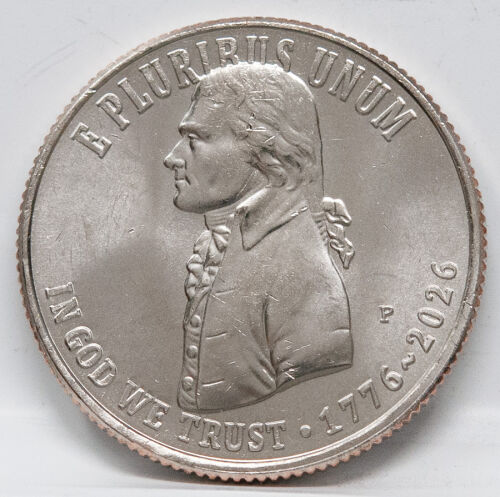 Vorderseite des 25 Cent Quarters 2026 Unabhängigkeit mit dem Prägezeichen P (Philadelphia).