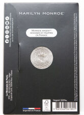 Rückseite der Frankreich 10 Euro 2026 Marilyn Monroe Münze mit der eleganten französischen Wertseite.