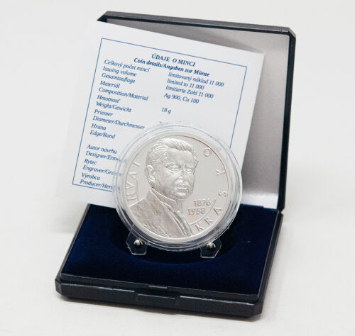 Vorderseite der Slowakei 10 Euro 2026 Silbermünze Ivan Krasko in Polierter Platte (PP) im offiziellen Etui.