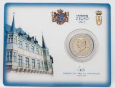 Vorderseite der Luxemburg 2 Euro 2026 Coincard zum 45....