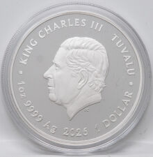Tuvalu 1 Dollar 2026 - Deadly & Dangerous - Redback Spider