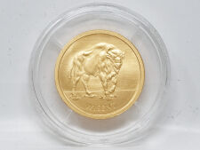 20 Euro Goldmünze 2026 Wisent Motivseite kraftvoller Wisent Künstlerin Jasmin Lewis im Originaletui