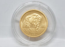 20 Euro Goldmünze 2026 Wisent Motivseite kraftvoller Wisent Künstlerin Jasmin Lewis im Originaletui