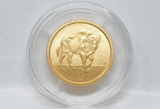 20 Euro Goldmünze 2026 Wisent Motivseite kraftvoller Wisent Künstlerin Jasmin Lewis im Originaletui