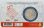 Rückseite der französischen Coincard mit technischen Daten und der Wertseite der Münze.