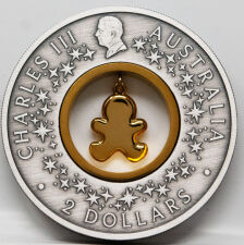 Australien 2 Dollar 2026 - Gingerbread Christmas - 2 oz Silber, antik finish & color