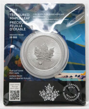 Motivseite des 1 oz Silber Maple Leaf 2027 mit dem...