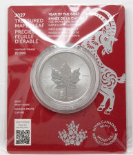 Motivseite der 1 oz Silber Maple Leaf 2027 mit dem...