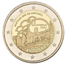 Rückseite der Meritxell-Coincard mit Hintergrundinformationen zum Heiligtum und Nennwertseite.