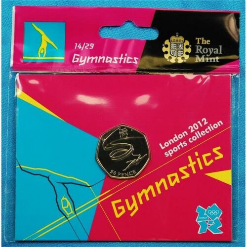 Groß Britannien 50 pence 2011 "London 2012 - Gymnastics"