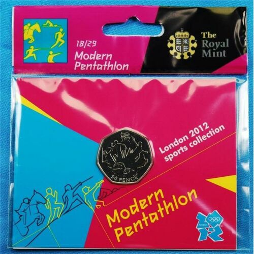 Gro&szlig; Britannien 50 pence 2011 &quot;London 2012 - Modern Pentathlon&quot;
