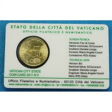 Vatikan 50 Cent 2011 Coincard "No.2"