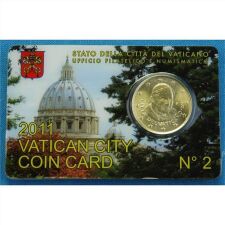 Vatikan 50 Cent 2011 Coincard No.2