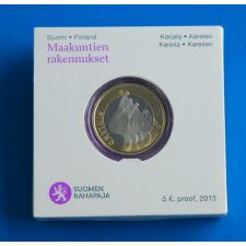 Finnland 5 Euro 2013 "Karelia - Gebäude" PP