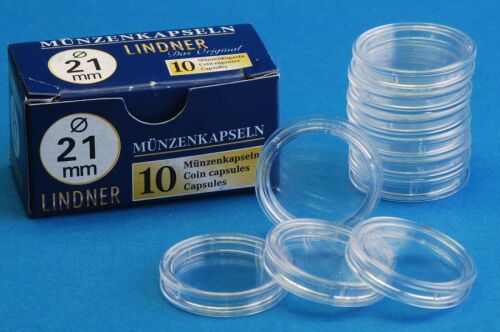 Lindner Kapseln - 21 mm - 10er Pack