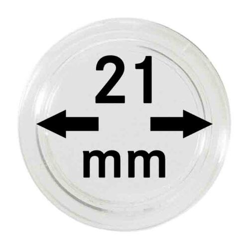 Lindner Kapseln - 21 mm - 10er Pack