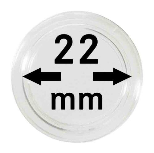 Lindner Kapseln - 22 mm - 10er Pack